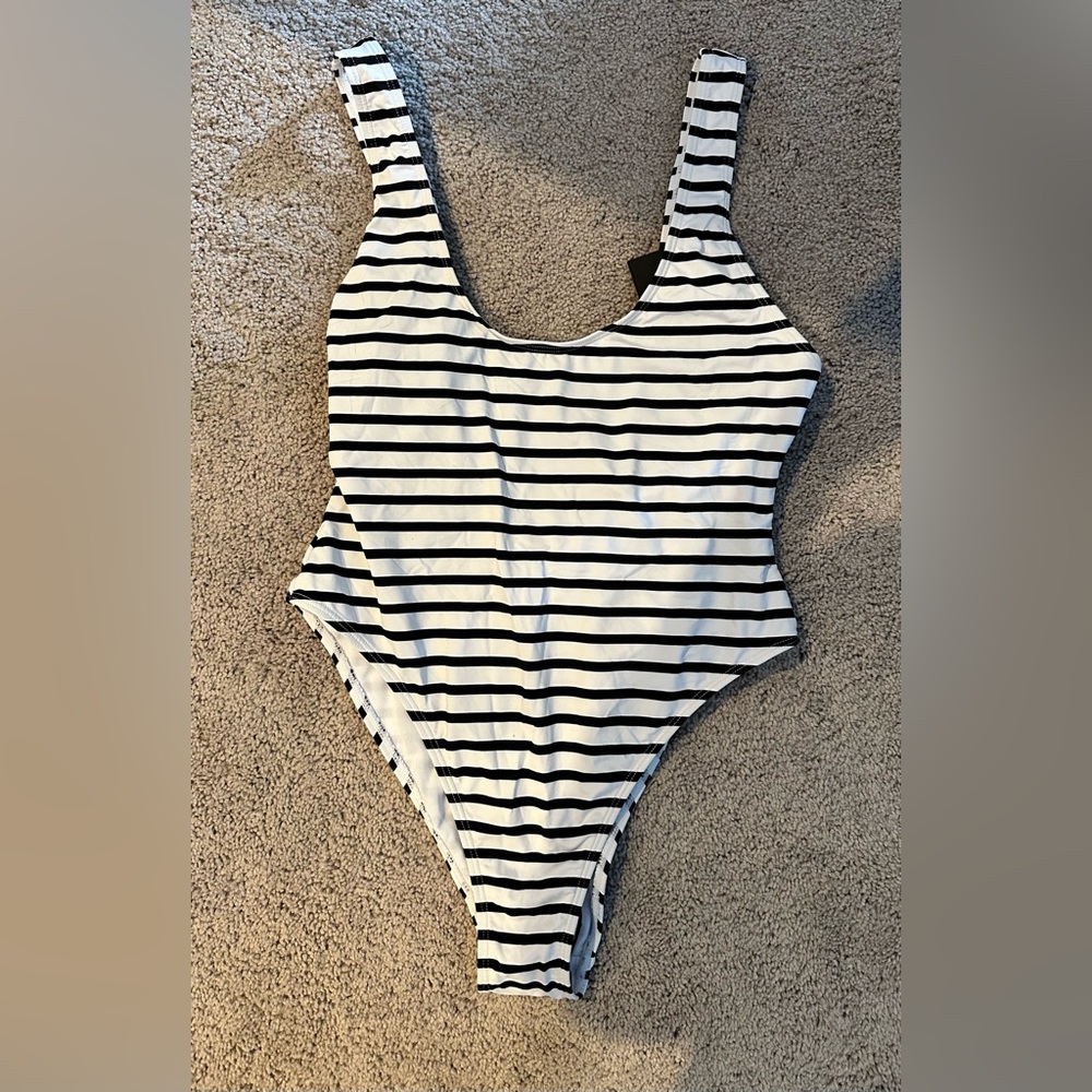 Mono B Striped Swimsuit